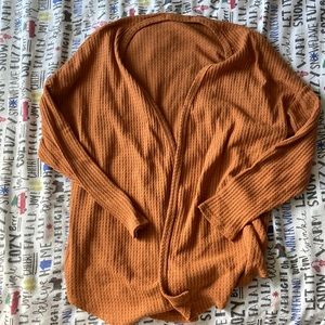 Rusty orange cardigan